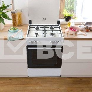 Комбинированная плита Gorenje GK6A20WF белый реш.чугун