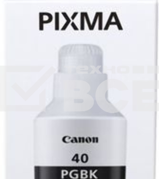 Контейнер с чернилами Canon GI-40 BK для GM2040/G5040/G6040. Черный. 6000 страниц.