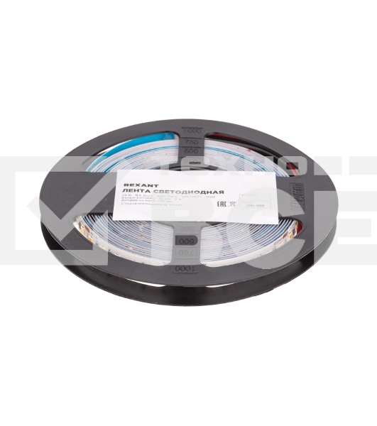 Лента светодиодная 24В, SMD2835, 9,6Вт/м, 120 LED/м, 4000K, 10мм, 5м,IP20 Rexant