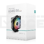 Кулер для процессора DEEPCOOL AG400 BK ARGB черный, 120 мм, алюминий/медь, 2000 об/мин, 31.6 дБ, 4 pin, 220 Вт, 150 мм, фото2