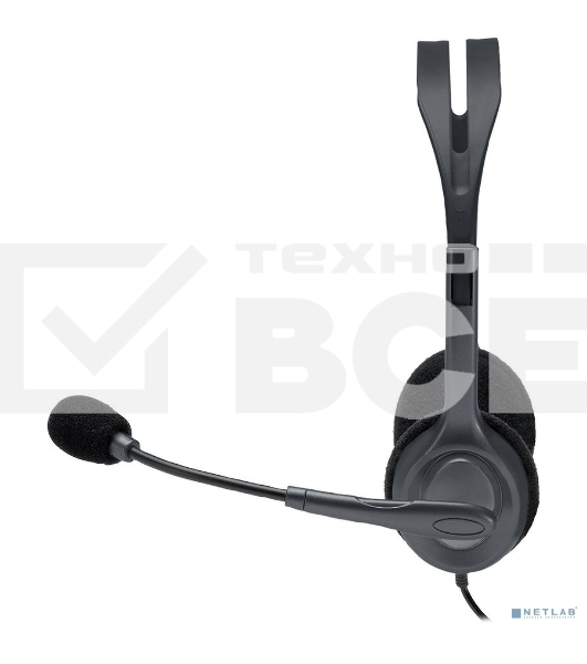 Гарнитура Logitech Headset H111 Stereo grey (981-000594/981-000593/981-000588)