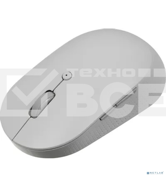 Мышь беспроводная Xiaomi Mi Dual Mode Wireless Mouse Silent Edition белый, 1300 dpi, радиоканал, Bluetooth, USB, кнопки - 5
