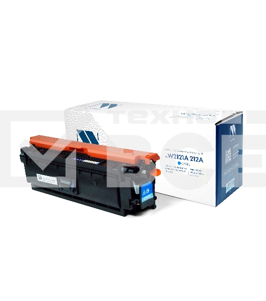 Картридж лазерный NVP совместимый NV-W2121A 212A Голубой для HP Color LaserJet M554/M555/M578 (4500k)