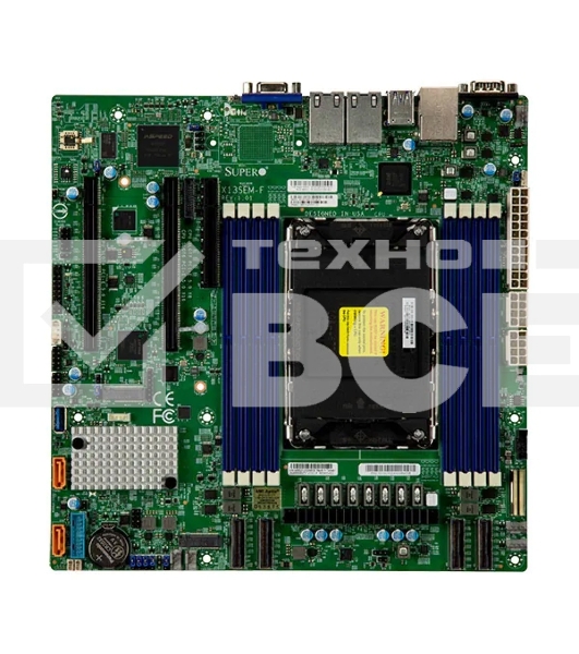 Материнская плата Supermicro X13SEM-F-B, 1xLGA-4677, OEM Intel Xeon SP gen 4, Intel C741, 8x DDR5 4800/4400/4000 MHz. 2x1Gbe Base-T i350+1xMgmt LAN, 10xSATA3, 2xSATA-DOM, 5xUSB 3.2, 2xPCI-Ex16+1xPCI-E x8+4xMCIO x8, 2xM.2, mATX