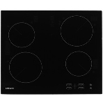 Встраиваемая электрическая панель Samsung NZ64T3506AK/WT 575x505x55 мм, стеклокерамика, 4 конфорки, скошенная рамка,сенсорное управление, светодиодный LED-дисплей, защита от детей, черный, фото4