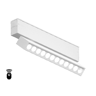 Управляемый светодиодный светильник для шинопровода Magnetic Ambrella light GL1341 WH белый IP20 12W 3000K-6400K 220V 24° 232*25*112 (Без ПДУ)
