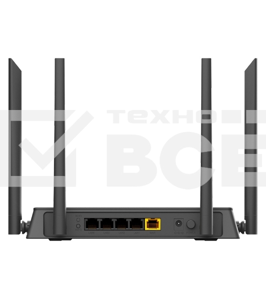 Роутер D-Link DIR-822/RU/E1A, Wireless AC1200 Dual-Band Router with 1 10/100Base-TX WAN port and 4 10/100Base-TX LAN ports.802.11b/g/n compatible, 802.11AC up to 866Mbps,1 10/100Base-TX WAN port, 4 10/100B