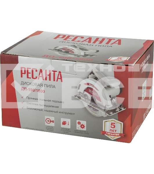Циркулярная пила (дисковая) Ресанта ДП-190/1800 1800Вт (ручная)