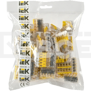Клемма IEK СМК UKZ60-415-050 5x 0.2-0.4мм2 дл.19.2мм ш.30.4мм желтый (упак.:50шт)