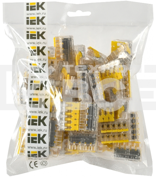 Клемма IEK СМК UKZ60-415-050 5x 0.2-0.4мм2 дл.19.2мм ш.30.4мм желтый (упак.:50шт)