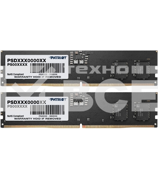 Оперативная память Patriot Signature, DDR5, 32GB (2x16 GB), 4800 MHz, CL40