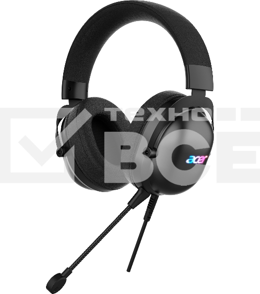 Наушники с микрофоном Acer AHW122 черный 2.1м мониторные USB оголовье (ZL.HDSCC.01U)