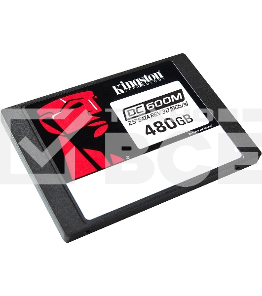 Накопитель SSD Kingston DC600M, 480GB, SATA III, 2.5