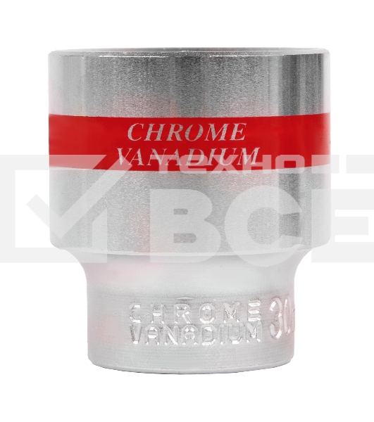Головка MATRIX 13130торцевая 30мм 6-гранная crv под квадрат 1/2'' хромированная