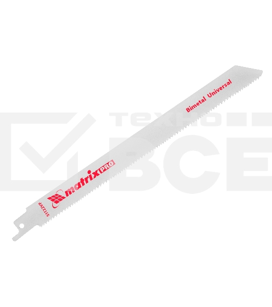 Полотна универсальные для сабельной пилы S1122VF,200/1,8-2,5 мм, Bimetal, 2шт., PRO Matrix