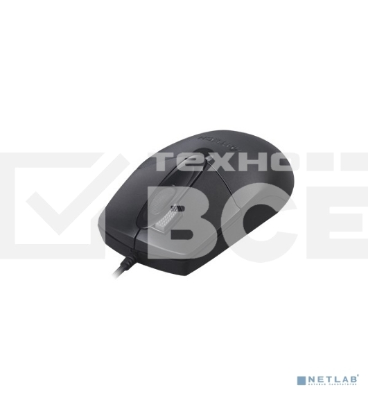 Мышь проводная A4Tech OP-730D черный, 1200 dpi, USB, кнопки - 4