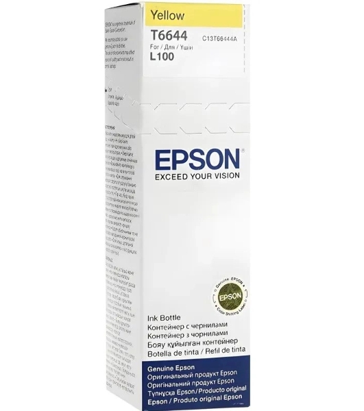 Чернила оригинальные C13T664498 (664 Y) для Epson, желтый, 6500 к., 70 мл.