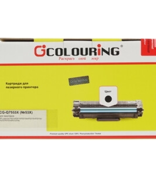 Картридж лазерный Colouring CG-Q7553X/715 черный (7000 стр.) для HP LJ P2010/P2014/P2015/2015d/2015n/M2727/M2727nf/M2727nfs/Canon LBP-3310/3370