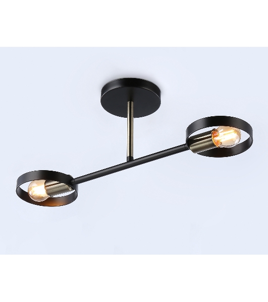 Светильник Ambrella light TR8225/2 BK/SB черный/бронза E27/2 max 40W 510*165*190