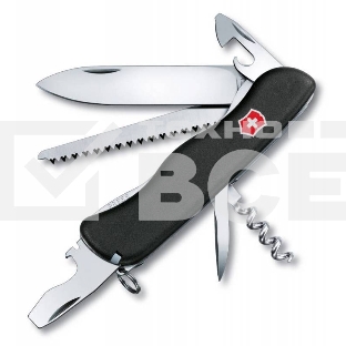 Нож перочинный Victorinox Forester (0.8363.3) 111мм 12функций черный карт.коробка