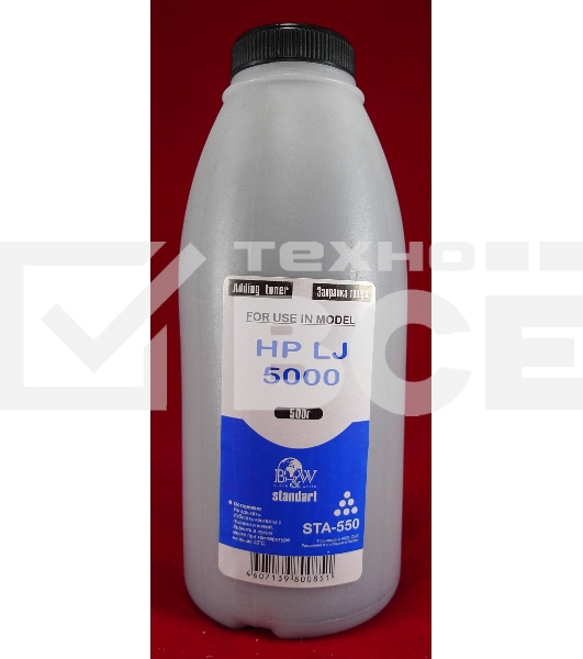 Тонер HP LJ 5000 (фл.500г.) B&W Standart фас России
