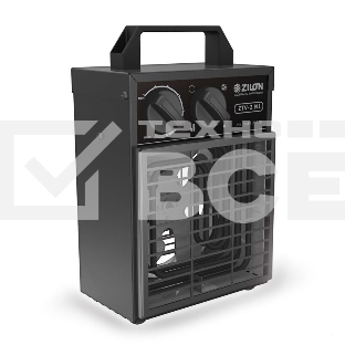 Тепловая пушка ZILON МИНИ ZTV-2 NI 2000Вт 9.5А 140м3/ч 24ч 185х285х175мм черный
