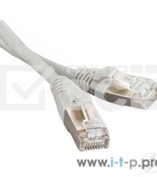 Патч-корд Hyperline F/UTP, экранированный, Cat.6, LSZH, 5 м, серый PC-LPM-STP-RJ45-RJ45-C6-5M-LSZH-GY