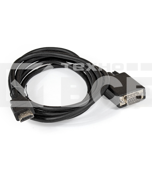 Кабель-переходник HDMI-VGA ExeGate EX-CC-HDMIM-VGAM-1.8 (19M/15M, 1,8м)