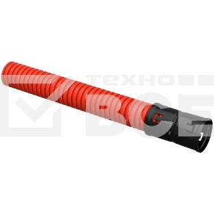 Труба гофрированная двустенная ПНД d40мм с муфтой SN20 красн. (уп.50м) IEK CTG12-040-K04-050-R