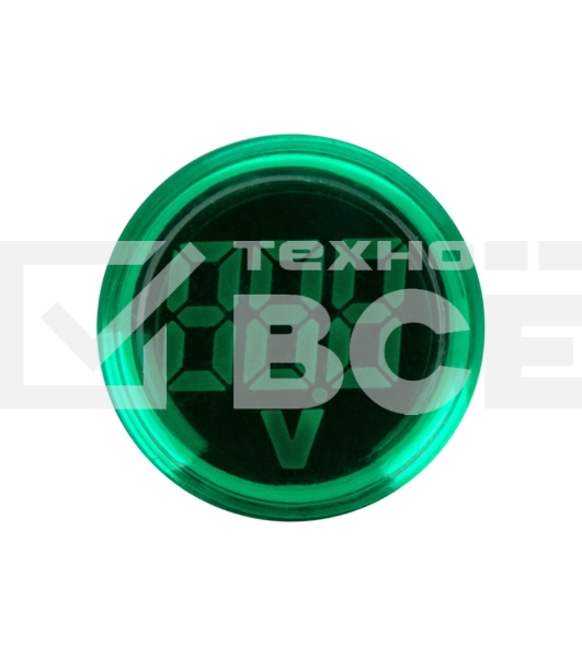Индикатор значения напряжения зеленый VD22 70-500 В Rexant