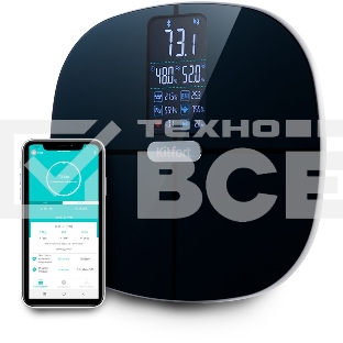 Весы напольные электронные Kitfort KT-809 макс.180кг черный