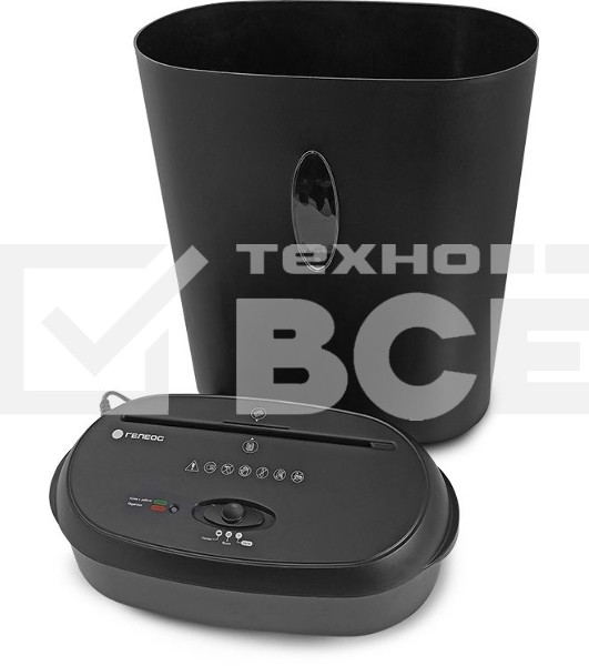 Уничтожитель документов ГЕЛЕОС УМ24-4,  DIN P-4 (4 ур-нь секр.), фрагмент 3,9х38мм, 17 лист (70г/м2), CD/пл.карты/скрепки/скобы, 24 литра