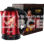 Чайник Матрена MA-005 электрический (2,0 л) стальной красный хохлома, фото2