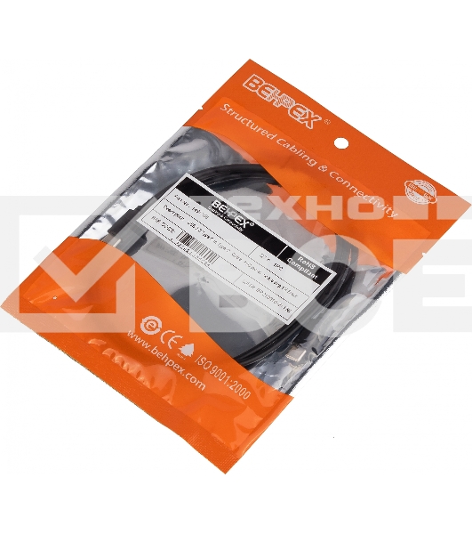 Кабель USB Type-C (m)-USB Type-C (m) 1м черный