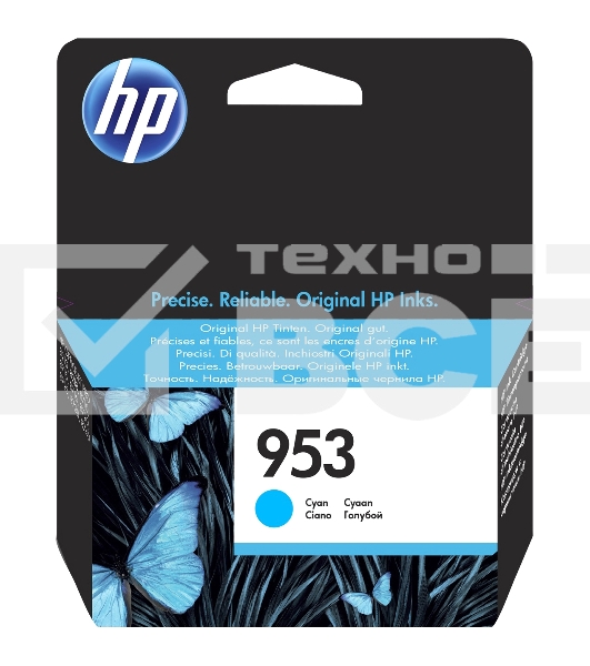 Картридж струйный HP 953 F6U12AE голубой для HP OJP 8710/8715/8720/8730/8210/8725 (630 стр.)