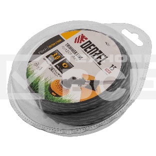 Леска для триммера двухкомпонентная эллипс, 3,0мм х 15м, блистер EXTRA CORD Denzel