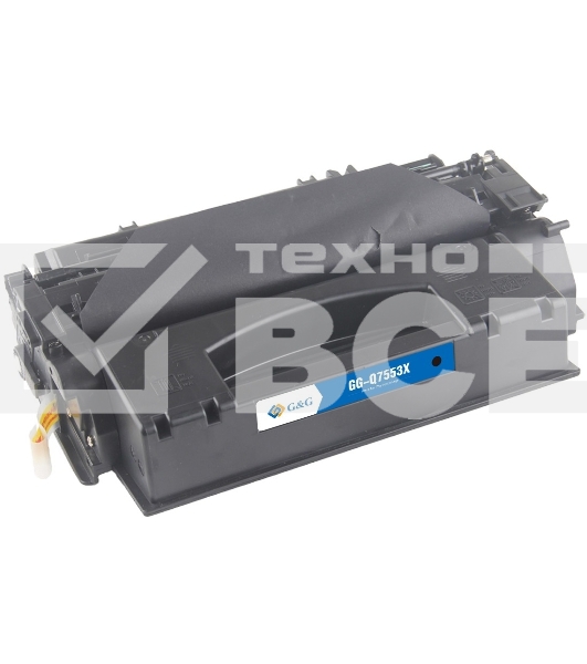 Картридж лазерный G&G GG-Q7553X черный (7000стр.) для HP LJ P2010/P2014/P2015/M2727nf MFP