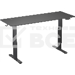 Стол для компьютера Cactus CS-EDL-BBK черный, столешница ДСП, каркас черный, фото 1