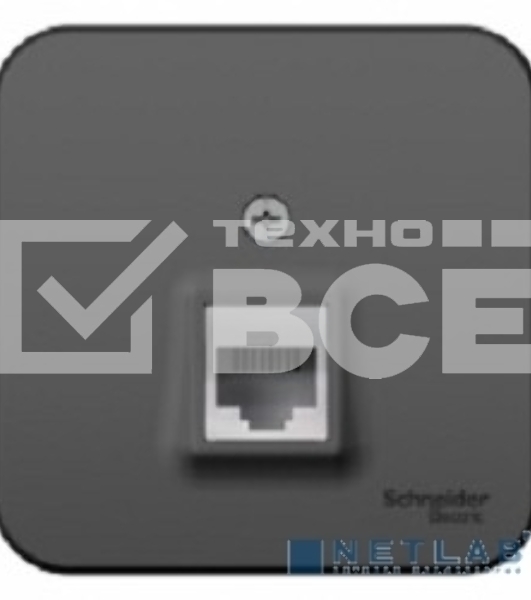 Розетка компьютерная Schneider-electric BLNIA045006 Blanca О/У RJ45, кат.5E, антрацит