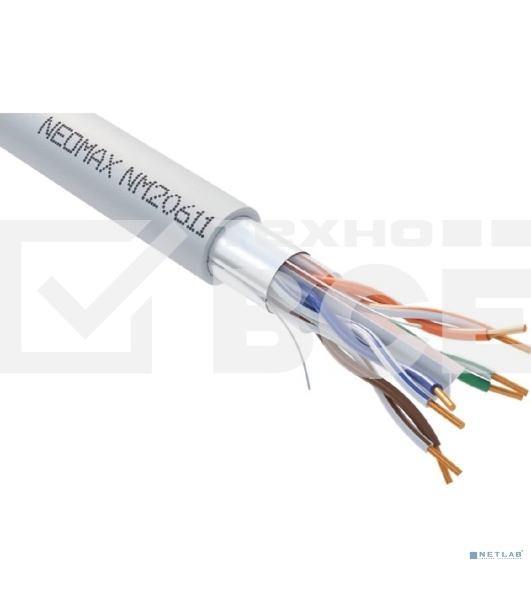 Кабель NEOMAX [NM20611]  FTP cat.6, 4 пары, (305м) 0.57 мм  LSZH Медь