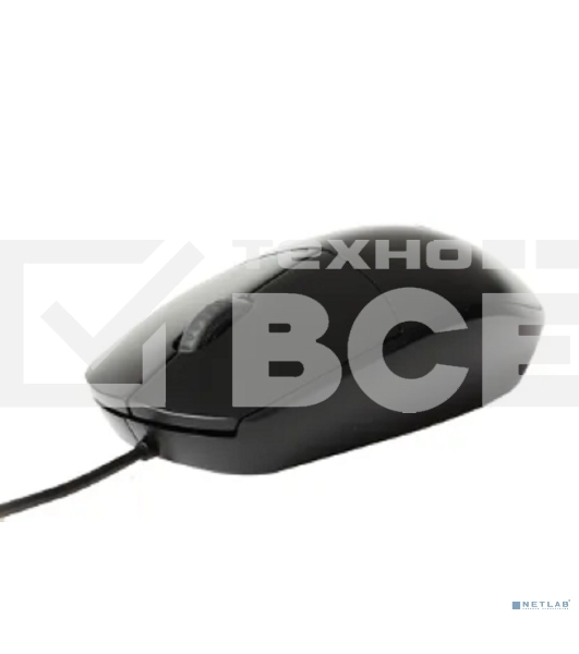 Мышь проводная Rapoo N100 черный, 1600 dpi, USB, кнопки - 3
