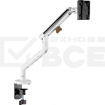 Кронштейн для мониторов Ultramounts UM725W белый 17'-32' макс.9кг крепление к столешнице поворот и наклон, фото11