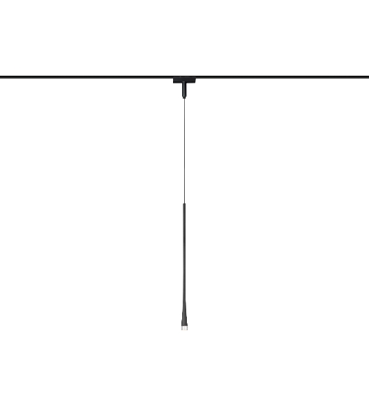 Светильник трековый светодиодный GV1637 BK черны IP20 6W 4200K 48V 38° D36*1500