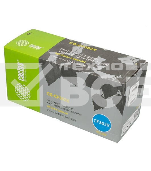 Картридж лазерный Cactus CS-CF362X желтый (9500 стр.) для HP CLJ M552dn/M553dn
