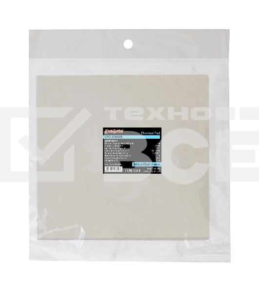 Термопрокладка ExeGate EPG-6WMK, 145x145x0.5 mm