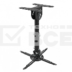 Кронштейн Wize WPA-B черный {Потолочные, Макс. крепежное расстояние 260х260, макс. вес нагрузки 12 кг, Наклон,поворот °+/-15, расстояние от стены/ потолка 35-46 см}, фото 1