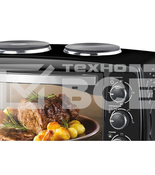 Мини-печь Centek CT-1531-42 PLATE черный