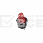 Выключатель клавишный круглый 250V 6А (3с) ON-OFF красный Rexant, фото 1