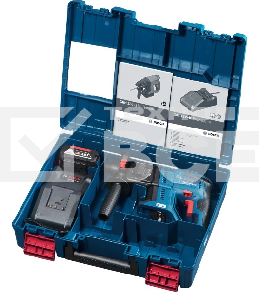 Перфоратор Bosch GBH 180-LI BL патрон:SDS-plus уд.:2Дж аккум. (кейс в комплекте)