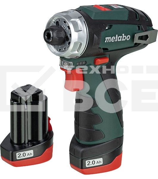 Дрель-шуруповерт Metabo PowerMaxx BS 600984000, Аккумуляторный, 10,8В, 2 АКБ